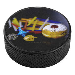 Palet De Hockey SlipperyJoe Hanukkah nature morte symbolique fête