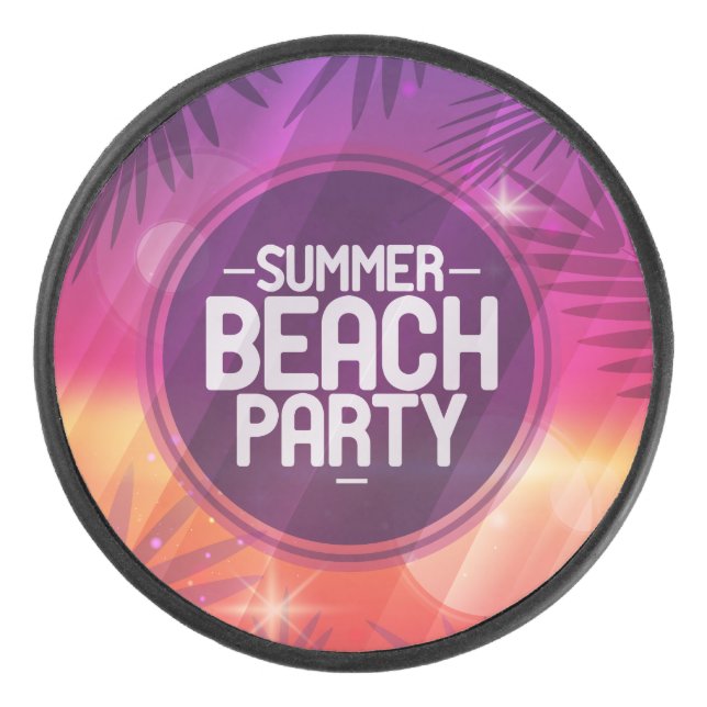 Palet De Hockey Soirée d'été de plage (Devant)