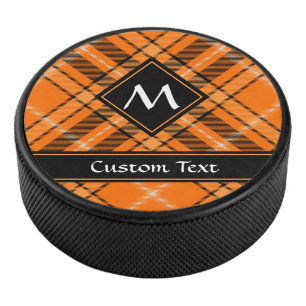 Palet De Hockey Tartan orange d'Halloween