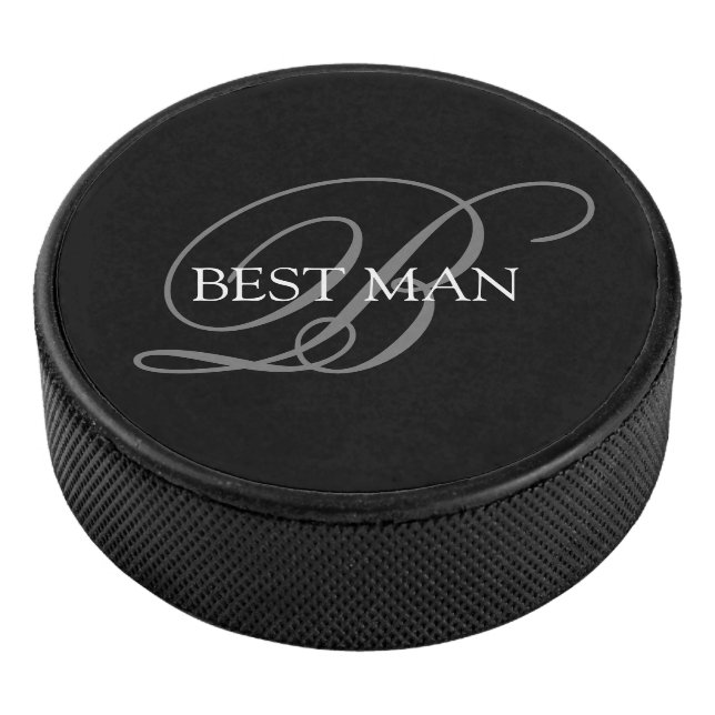 Palet De Hockey Témoin de mariage monogramme (3/4/2016 12:00:00 AM)