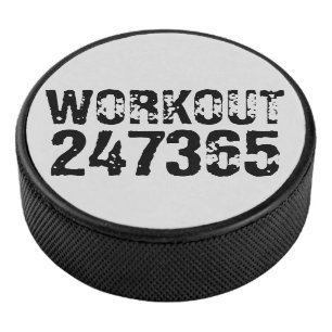 Palet De Hockey Texte usé et rayé Workout 247365 noir