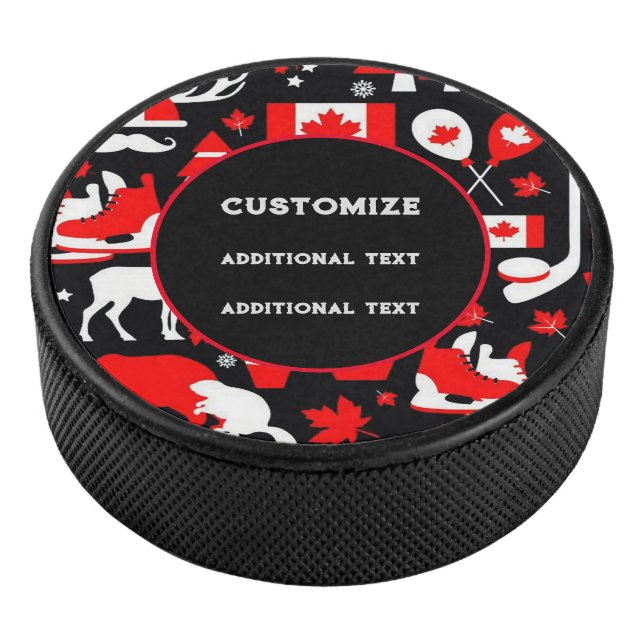 Palet De Hockey Thème canadien personnalisé (3/4/2016 12:00:00 AM)