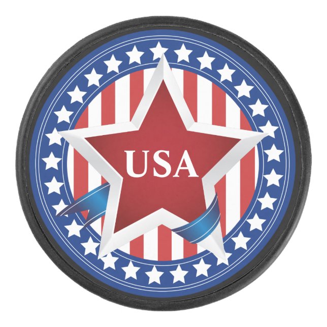 Palet De Hockey USA Stars and Stripes (Devant)