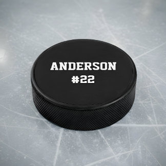 Palet De Hockey Votre numéro de nom personnalisé - Choisissez la c