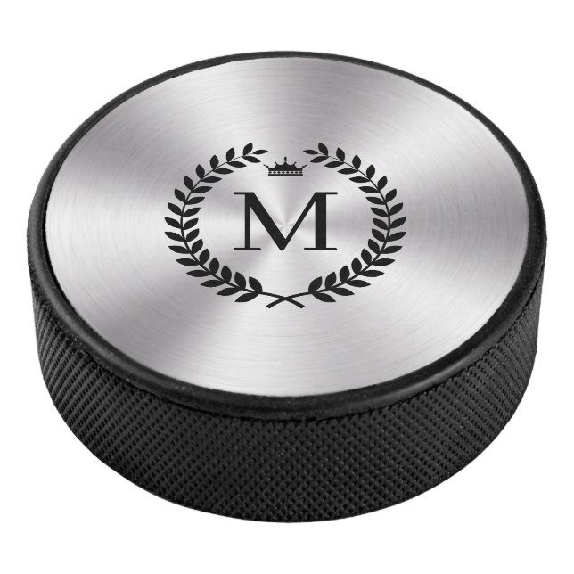 Palet De Hockey Wreath en acier inoxydable métallique Laurel noir (3/4/2016 12:00:00 AM)