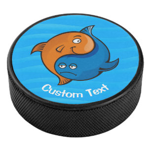 Palet De Hockey Yin Yang Poisson Cartographie Hockey Puck