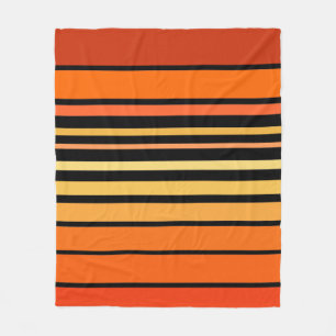 Palette der orangen Farblinien Fleecedecke