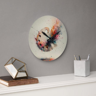 Palette der Schöpfung Große Wanduhr