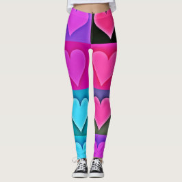 Palette der sichtbaren Liebe: Herzblut Leggings