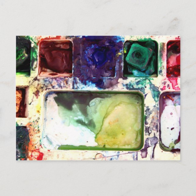 PALETTE FARBEN Postkarte (Vorderseite)