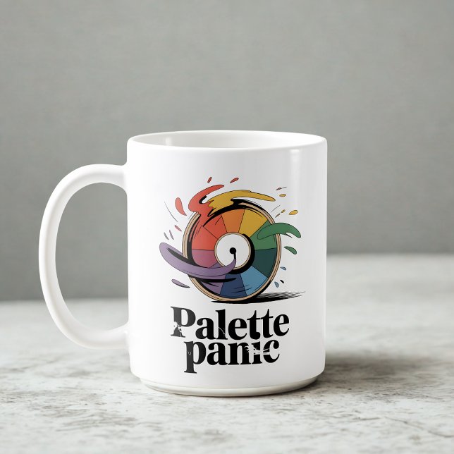 Palette Panik | Designerleben-Witz   Kaffeetasse (Von Creator hochgeladen)