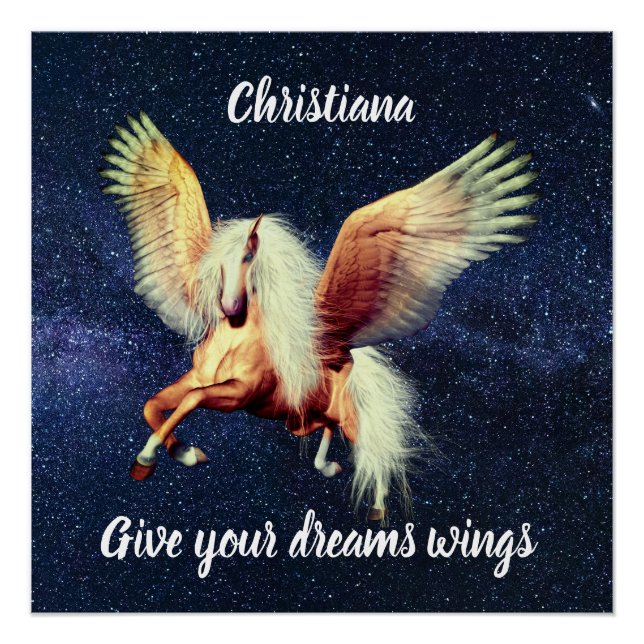 Palimino Winged Pegasus Poster (Vorderseite)