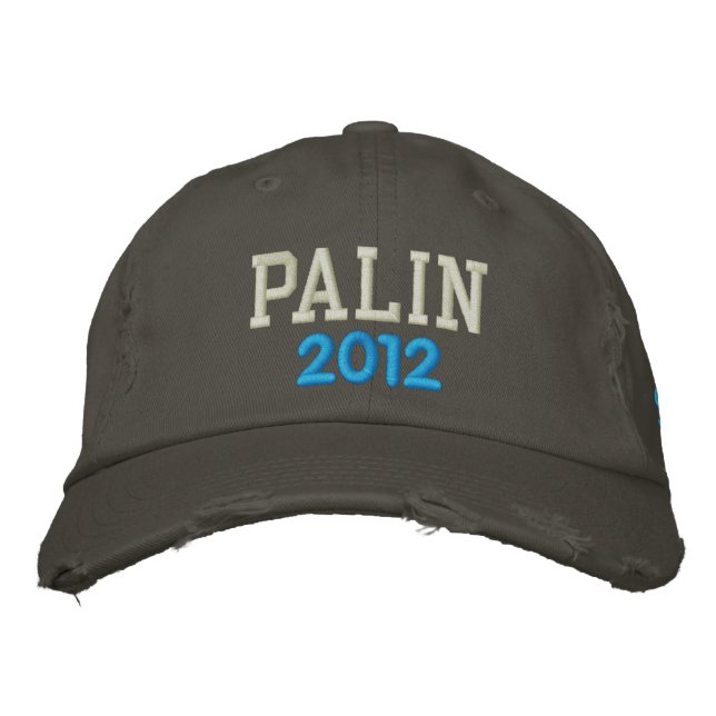 PALIN, 2012 BESTICKTE BASEBALLKAPPE (Vorderseite)