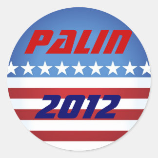 Palin 2012 runder aufkleber