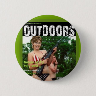 palin draußen Zeitschriften-Parodie Button