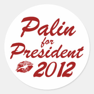 Palin für den Präsidenten Runder Aufkleber