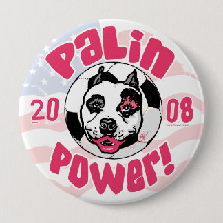 Palin Power-Fußball-Mama Button