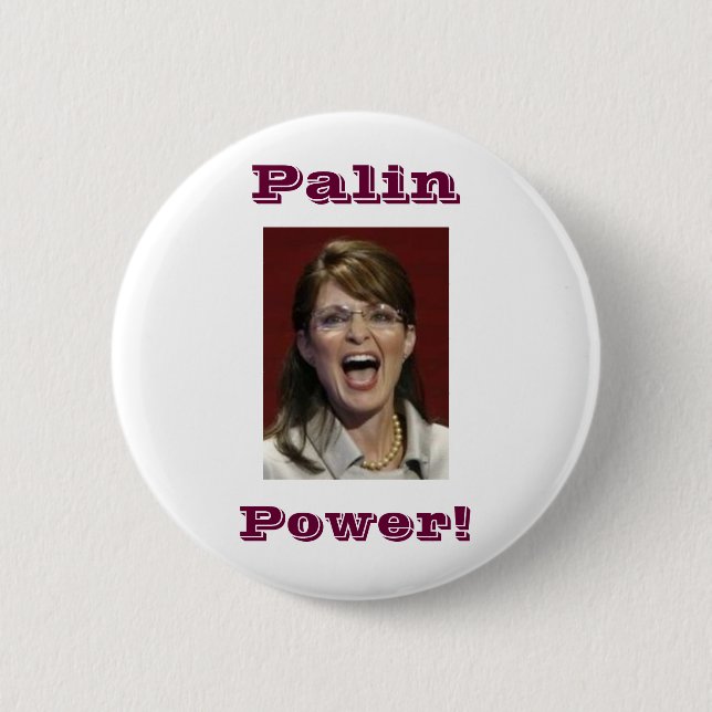 Palin Power! - Knopf Button (Vorderseite)