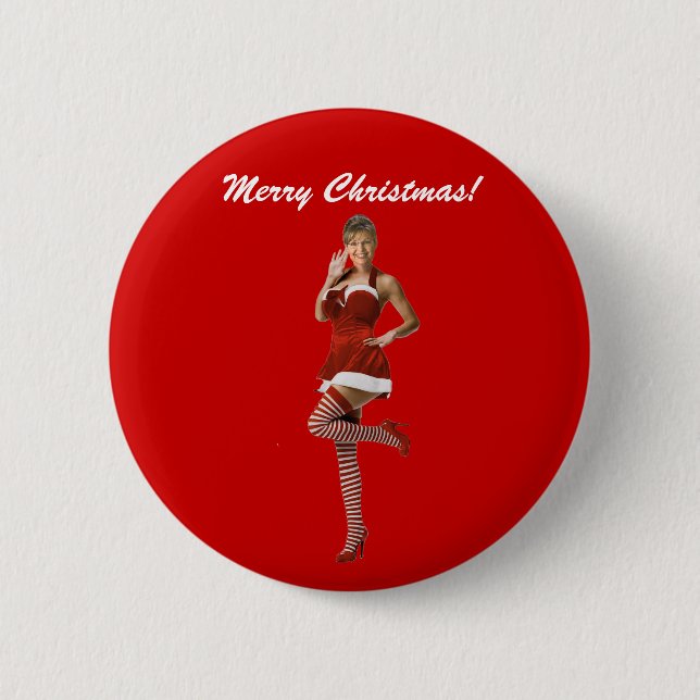 Palin Weihnachten (T-Shirt, Weihnachtskarten, Button (Vorderseite)