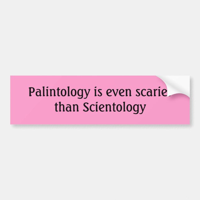 Palintology ist sogar beängstigender als autoaufkleber (Vorne)