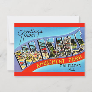 Palisades NJ Greetings Postcard Postkarte
