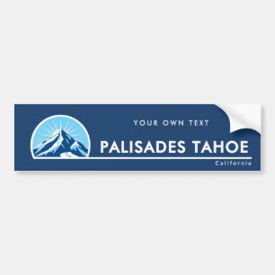 Palisades Tahoe Kalifornien Berg Skigebiet Autoaufkleber