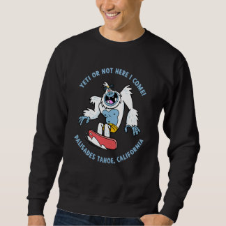 Palisades Tahoe Kalifornien Yeti Snowboard-Urlaub Sweatshirt