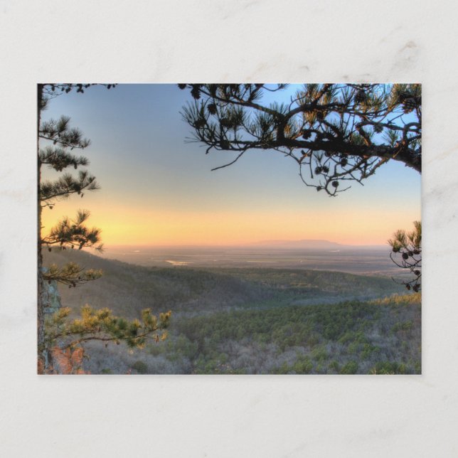 Palisades View, Petit Jean Staat Park Arkansa Postkarte (Vorderseite)