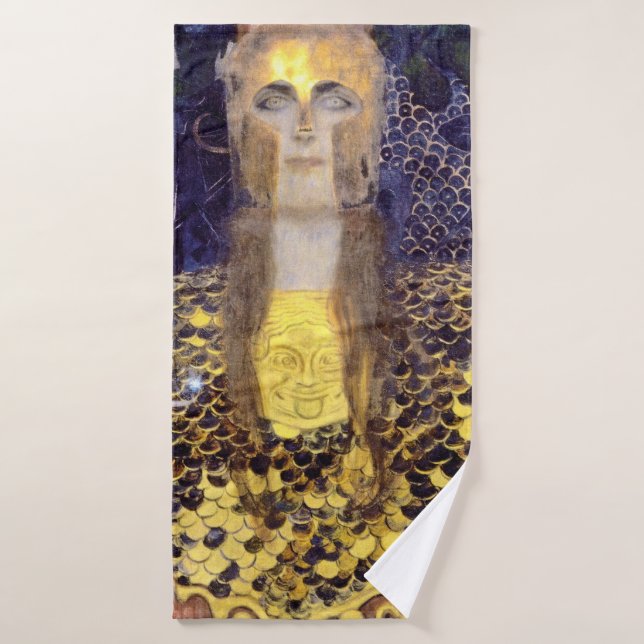 Pallas Athena, Gustav Klimt (Serviette de bain)