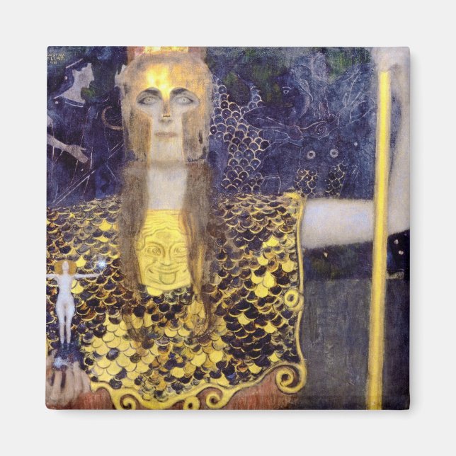 Pallas Athena, Gustav Klimt Magnet (Vorne)