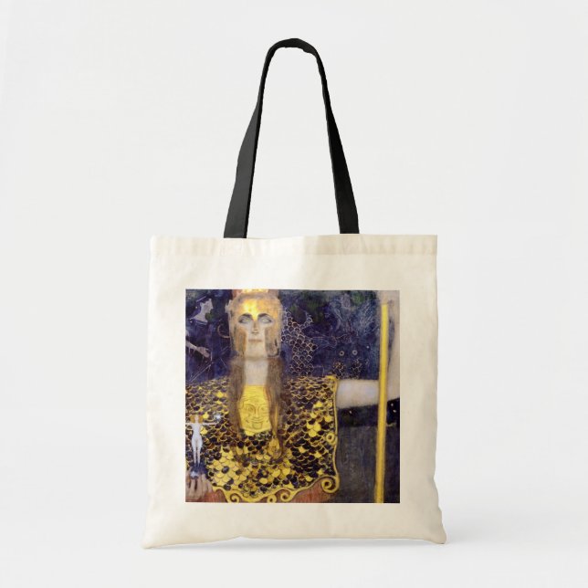 Pallas Athena, Gustav Klimt Tragetasche (Vorne)