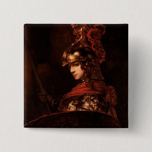 Pallas Athena oder, gepanzert, 1664-65 Button (Vorderseite)
