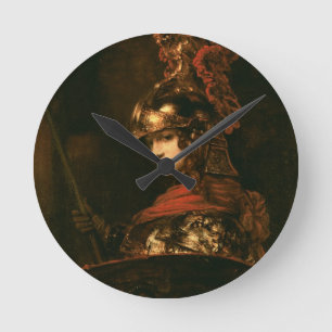 Pallas Athena oder, gepanzert, 1664-65 Runde Wanduhr