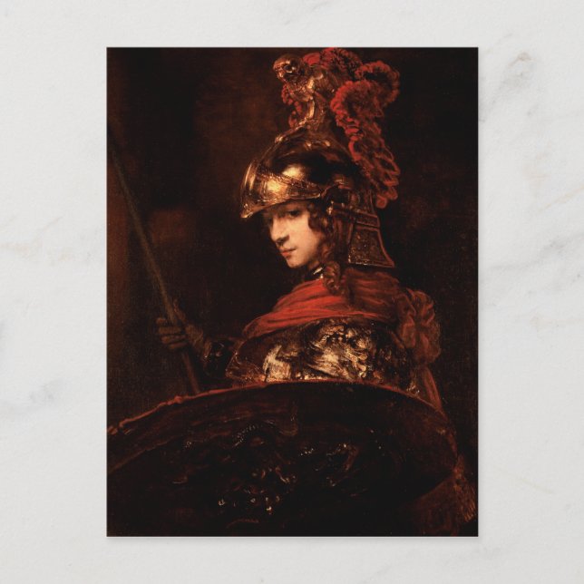 Pallas Athena or, Armoured Figur, 1664-65 Postkarte (Vorderseite)