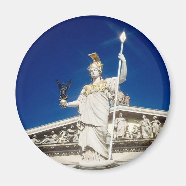 Pallas-Athene-Brunnen Magnet (Vorne)
