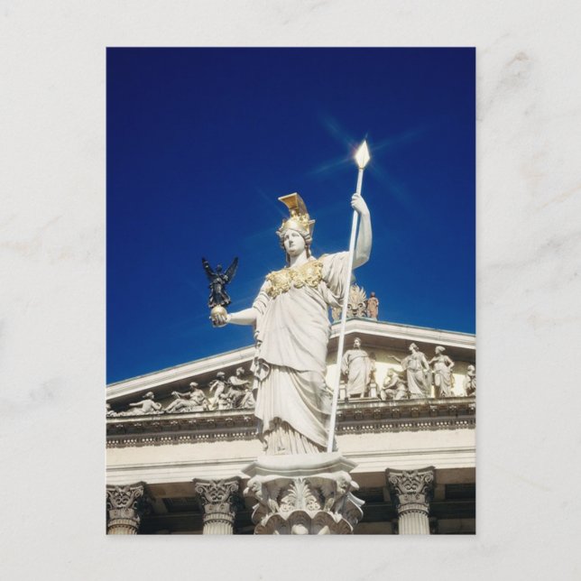 Pallas-Athene-Brunnen Postkarte (Vorderseite)