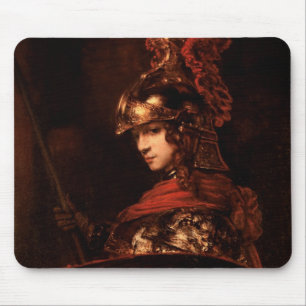 Pallas Athene oder, gepanzerte Zahl, 1664-65 Mousepad