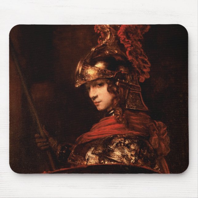 Pallas Athene oder, gepanzerte Zahl, 1664-65 Mousepad (Vorne)