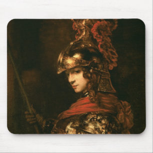 Pallas Athene oder, gepanzerte Zahl, 1664-65 Mousepad