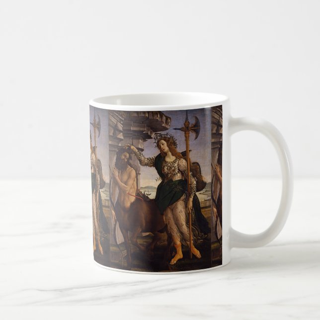 Pallas und Centaur von Botticelli Kaffeetasse (Rechts)