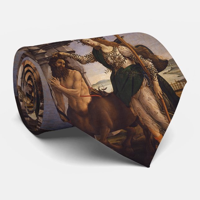 Pallas und Centaur von Botticelli Krawatte (Gerollt)