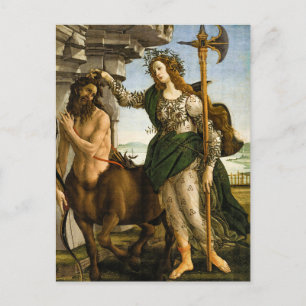Pallas und Centaur von Sandro Botticelli Postkarte
