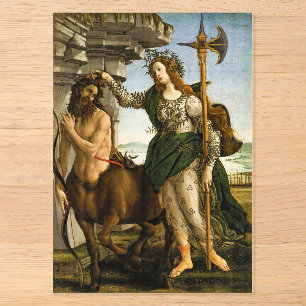 Pallas und der Kentaur von Sandro Botticelli Acryleinladungen