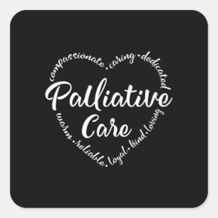 Palliative Pflege, Hospice, Hospiz Quadratischer Aufkleber