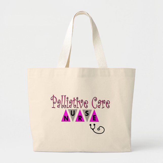 Palliativmedizin-Krankenschwester-Geschenke Jumbo Stoffbeutel (Vorne)