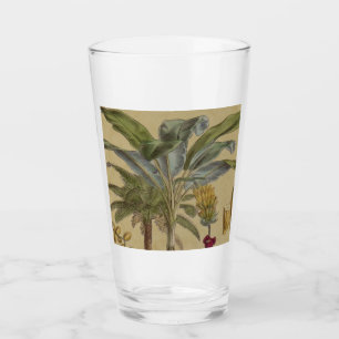 Palm Antique Tropical Frucht Botanische Kunst Glas