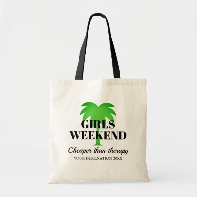 Palm arbre destination filles week-end voyage sac  (Devant)