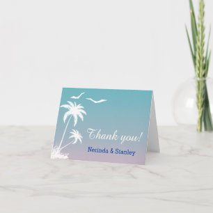 Palm arbre tropical plage mariage photo Merci