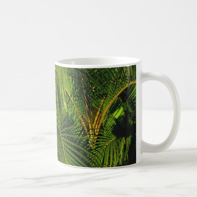 Palm Ballet Natur Kunst Schönheit Kaffeetasse (Rechts)