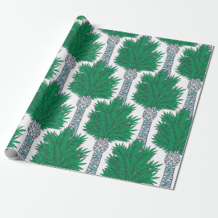 Palm Baum nahtloses Muster. Geschenkpapier
